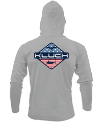 Kluch American My Turn Hooded Long Sleeve Shirt Small