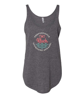 Kluch Offshore Womens Festival Charcoal Black Tank Top